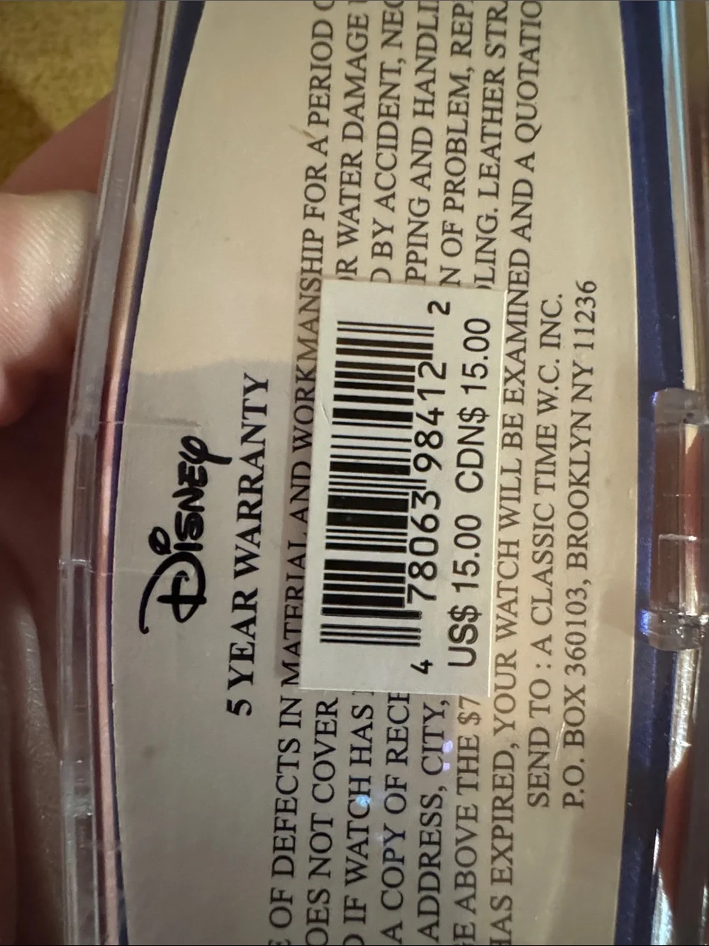 Needs batteries: Disney Red and Blue Winnie the Pooh Kids Digital Watch